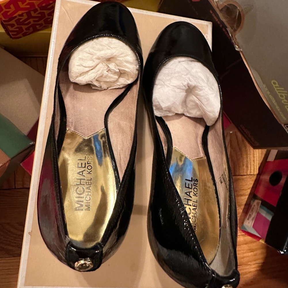 Michael Kors Black Patent Heels